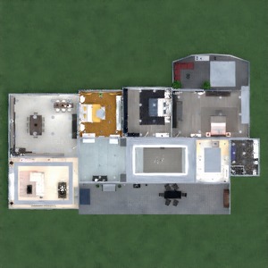 planos casa cuarto de baño dormitorio salón comedor 3d