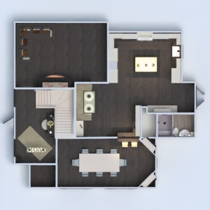 planos apartamento casa muebles comedor arquitectura descansillo 3d