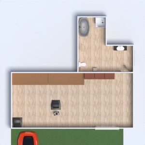 floorplans garagem área externa 3d