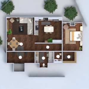 floorplans apartamento mobílias decoração faça você mesmo banheiro quarto cozinha utensílios domésticos cafeterias sala de jantar arquitetura despensa patamar 3d