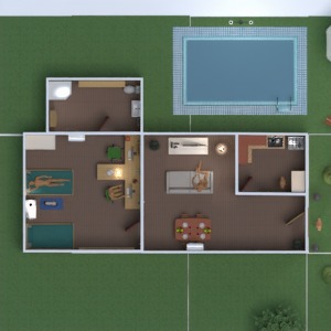 floorplans namas baldai dekoras svetainė garažas apšvietimas namų apyvoka kavinė valgomasis prieškambaris 3d