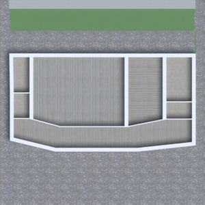 floorplans casa varanda inferior mobílias decoração área externa 3d