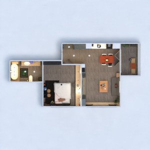 floorplans apartamento banheiro quarto quarto 3d