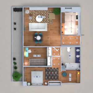 floorplans 公寓 装饰 客厅 厨房 办公室 照明 餐厅 结构 3d