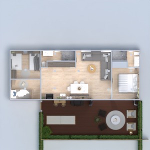floorplans casa faça você mesmo quarto quarto cozinha 3d