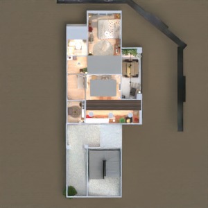 floorplans mieszkanie łazienka sypialnia kuchnia wejście 3d