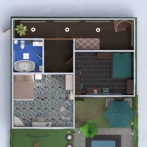 floorplans 独栋别墅 家具 装饰 浴室 卧室 客厅 厨房 户外 玄关 3d