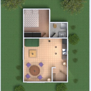 планировки дом терраса мебель декор 3d