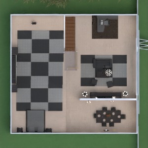 floorplans vonia miegamasis svetainė virtuvė valgomasis 3d