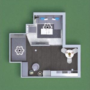 floorplans svetainė virtuvė apšvietimas valgomasis prieškambaris 3d