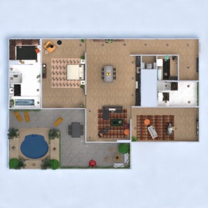 planos apartamento terraza muebles decoración bricolaje cuarto de baño dormitorio salón cocina despacho trastero 3d
