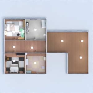 floorplans 露台 玄关 浴室 3d