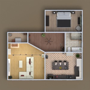 floorplans 公寓 装饰 卧室 客厅 厨房 玄关 3d