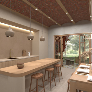 floorplans casa cozinha sala de jantar 3d