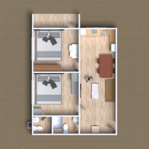 floorplans pokój dzienny 3d