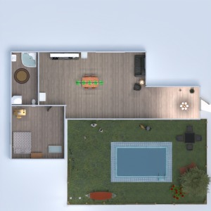 floorplans casa área externa 3d