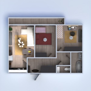 floorplans mieszkanie meble łazienka sypialnia pokój dzienny kuchnia pokój diecięcy remont jadalnia przechowywanie mieszkanie typu studio wejście 3d