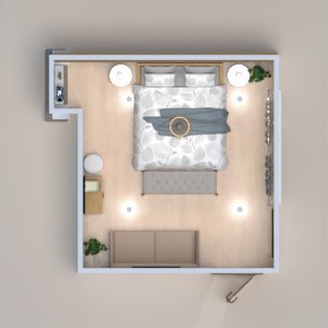 planos bricolaje dormitorio iluminación 3d