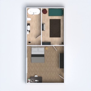 floorplans 独栋别墅 浴室 卧室 3d