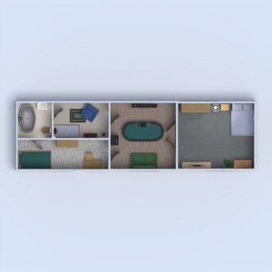 floorplans vonia miegamasis virtuvė vaikų kambarys valgomasis 3d