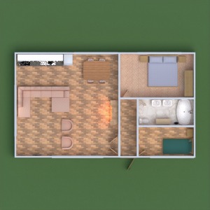 floorplans apartment house furniture decor bedroom kitchen lighting 3d