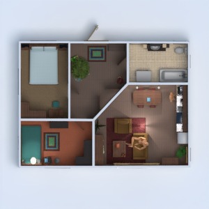 floorplans mieszkanie dom wystrój wnętrz łazienka sypialnia pokój dzienny kuchnia 3d