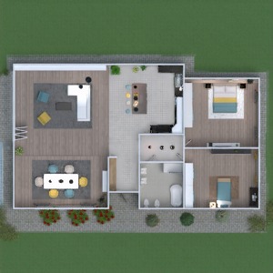 floorplans casa mobílias decoração paisagismo utensílios domésticos 3d