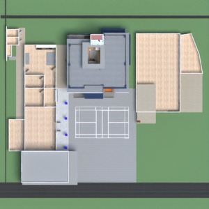 planos apartamento descansillo trastero 3d
