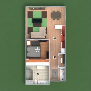planos apartamento muebles decoración cuarto de baño dormitorio salón cocina iluminación hogar comedor 3d