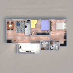 floorplans dekoras vonia miegamasis valgomasis аrchitektūra 3d