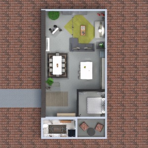 floorplans apartment terrace furniture decor 3d