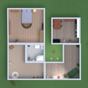 floorplans 独栋别墅 卧室 结构 3d