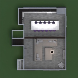 floorplans salon cuisine maison entrée 3d