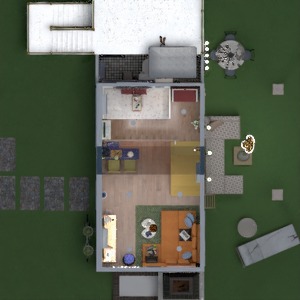 планировки дом терраса декор гостиная улица 3d