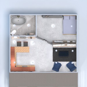 floorplans appartement maison chambre à coucher cuisine 3d