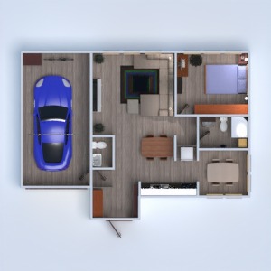 floorplans casa mobílias decoração banheiro quarto quarto garagem cozinha sala de jantar 3d
