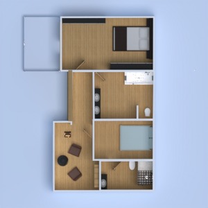 floorplans 独栋别墅 家具 装饰 景观 结构 3d