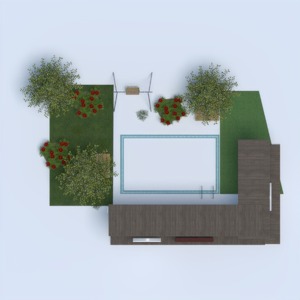 planos casa terraza exterior paisaje arquitectura 3d