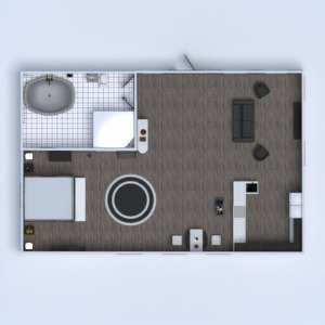 floorplans apartamento mobílias decoração faça você mesmo banheiro quarto quarto cozinha iluminação utensílios domésticos sala de jantar patamar 3d