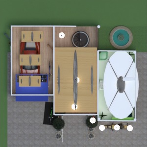 floorplans 独栋别墅 露台 家具 浴室 客厅 车库 厨房 照明 结构 3d