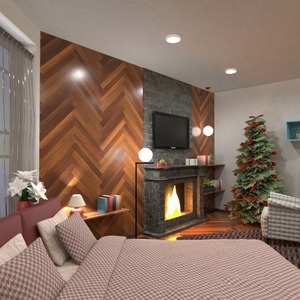 floorplans butas baldai dekoras miegamasis apšvietimas 3d