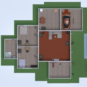 floorplans appartement maison cuisine paysage architecture 3d