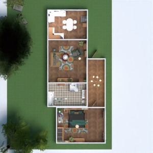 floorplans vonia namų apyvoka virtuvė 3d