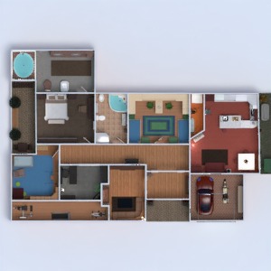 floorplans appartement maison meubles salle de bains chambre à coucher garage cuisine chambre d'enfant bureau maison espace de rangement studio 3d