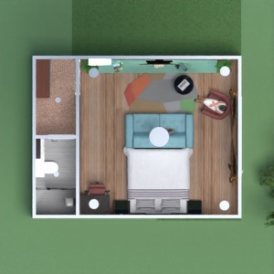 planos trastero terraza arquitectura descansillo cuarto de baño 3d