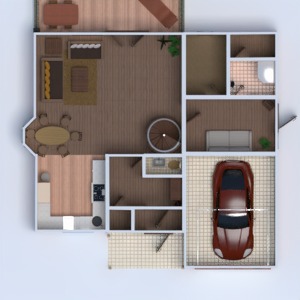 planos casa terraza 3d