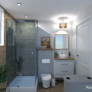 planos apartamento casa decoración cuarto de baño iluminación 3d