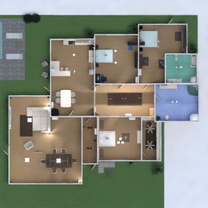 floorplans mieszkanie dom taras meble wystrój wnętrz architektura mieszkanie typu studio 3d