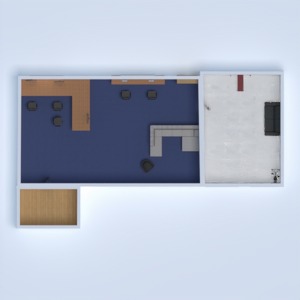floorplans casa garagem cozinha sala de jantar 3d