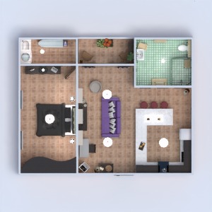 planos apartamento muebles decoración cuarto de baño salón cocina iluminación hogar estudio 3d